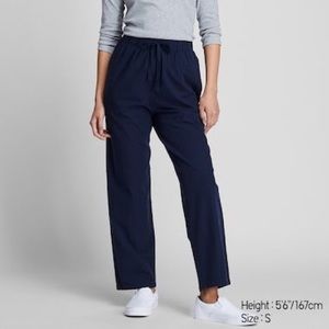 Uniqlo Women Cotton Relax Ankle-Length Pants